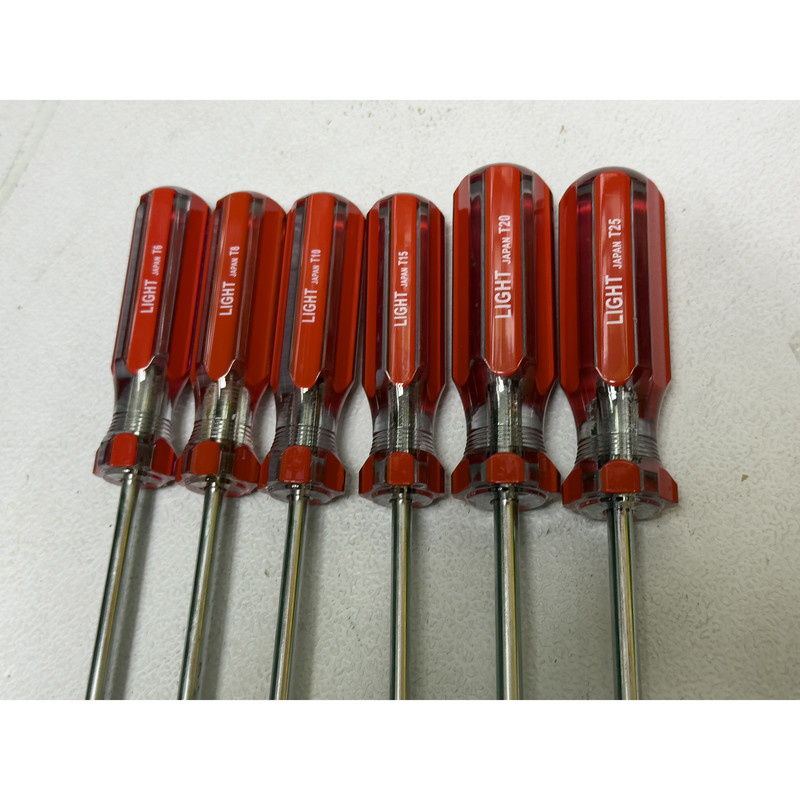 پیچ گوشتی لایت مدل SMT-LIGHT-JAPAN--T6-T25-6cs بسته 6 عددی پیچ گوشتی لایت مدل SMT-LIGHT-JAPAN--T6-T25-6cs بسته 6 عددی