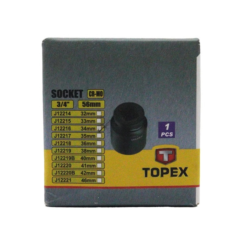 سری بکس تاپکس مدل فشار قوی کد SMT-TOPEX-3/4INCH-34MM--MESHKI-FESHAR GAVI سایز 34 میلی متر سری بکس تاپکس مدل فشار قوی کد SMT-TOPEX-3/4INCH-34MM--MESHKI-FESHAR GAVI سایز 34 میلی متر
