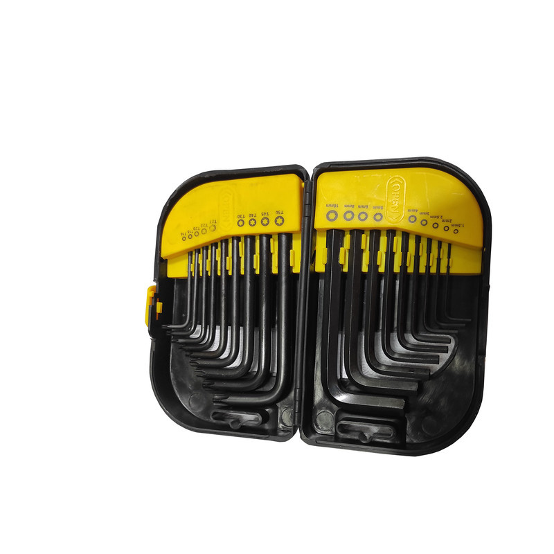 آچار آلن و ستاره ای تاپکس مدل فشار قوی کد SMT-TP100918PCS مجموعه 18 عددی