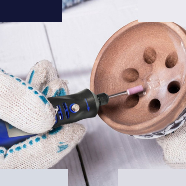 کیت فرزمینیاتوری وی تولز مدل شارژِی کد.SMT-VTOOLS-MINI GRINDER-3.6V-VT212-43pcs مجموعه 43 عددی