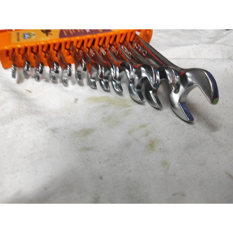 آچار یکسر تخت و یکسر رینگی  اچ تی 252 مدل SMT-HT252-INDIA6-22MM-12pcs مجموعه 12 عددی