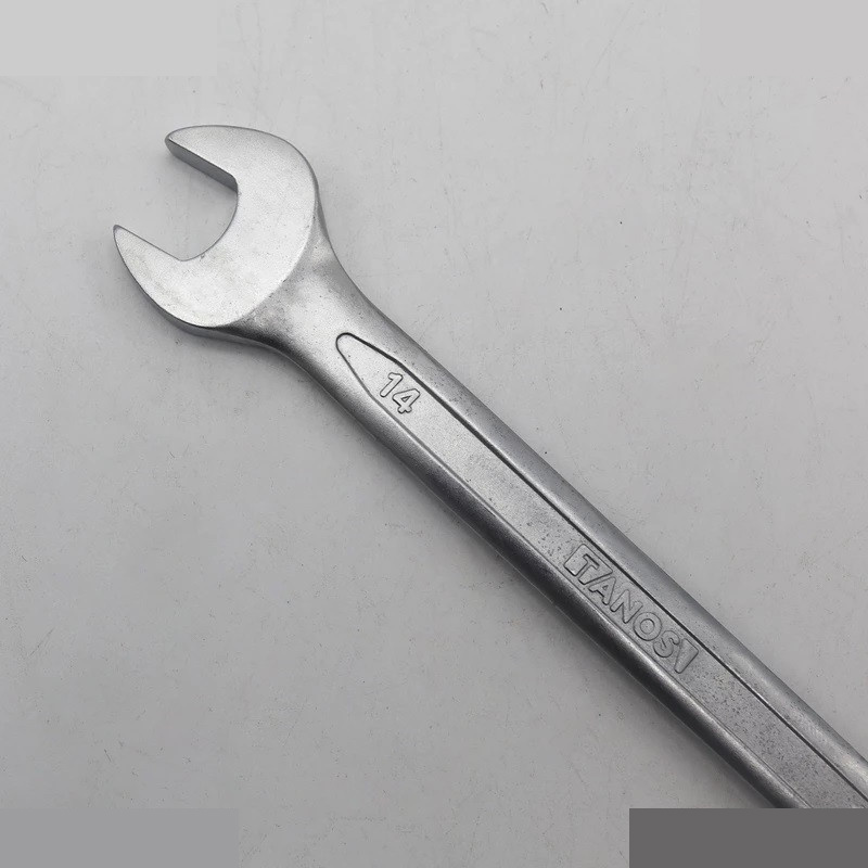 آچار یکسر تخت و یکسر رینگی تانوس مدل SMT-TANOS-14MM-TAKHT-RING سایز 14 میلی متر