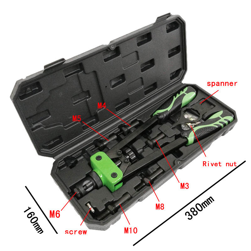 مهره پرچ کن جینما مدل xr-54552 مجموعه 8 عددی مهره پرچ کن جینما مدل xr-54552 مجموعه 8 عددی