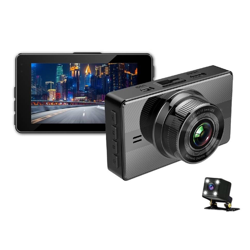 دوربین ثبت وقایع خودرو انی تک مدل A10-WiFi به همراه دوربین دنده عقب