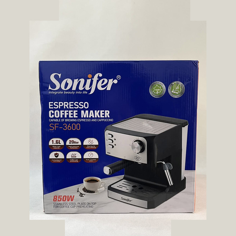 اسپرسو ساز 2800 میلیلیتر سونیفر مدل 3600 اسپرسو ساز 2800 میلیلیتر سونیفر مدل 3600