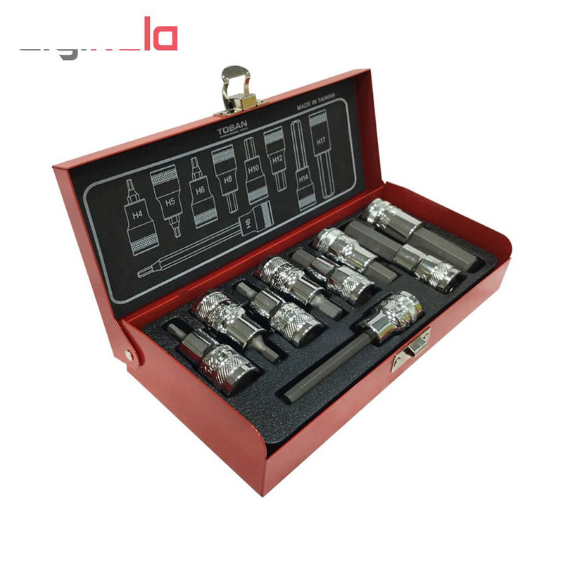 مجموعه 9 عددی سری آچار بکس توسن مدل T1253-9H