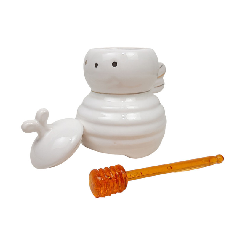 ظرف مربا و عسل باریز مدل زنبور به همراه قاشق