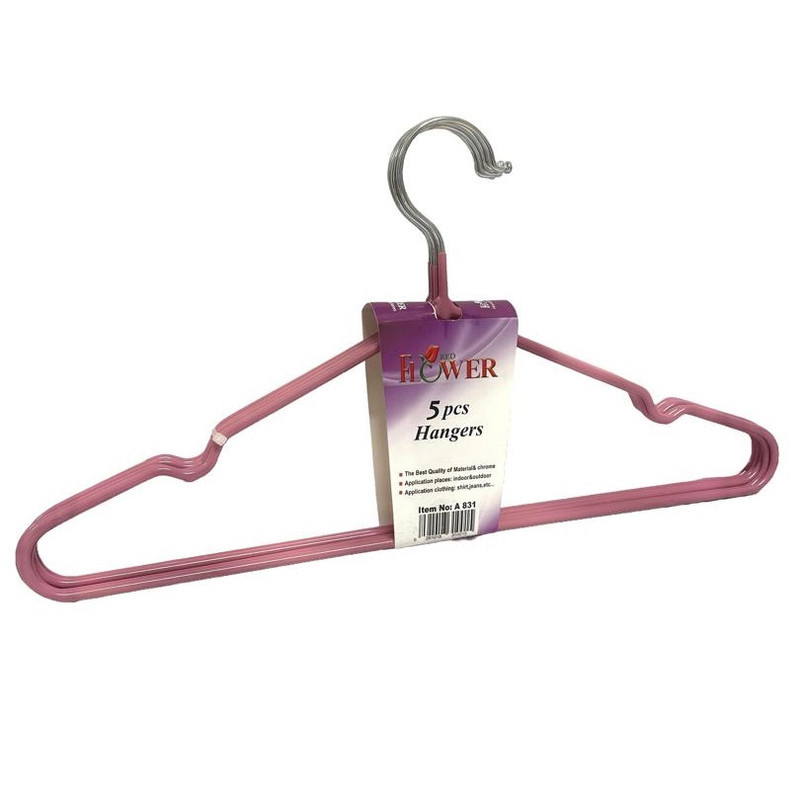 چوب لباسی ردفلاور روکش دار مدل A-831 بسته 5 عددی چوب لباسی ردفلاور روکش دار مدل A-831 بسته 5 عددی