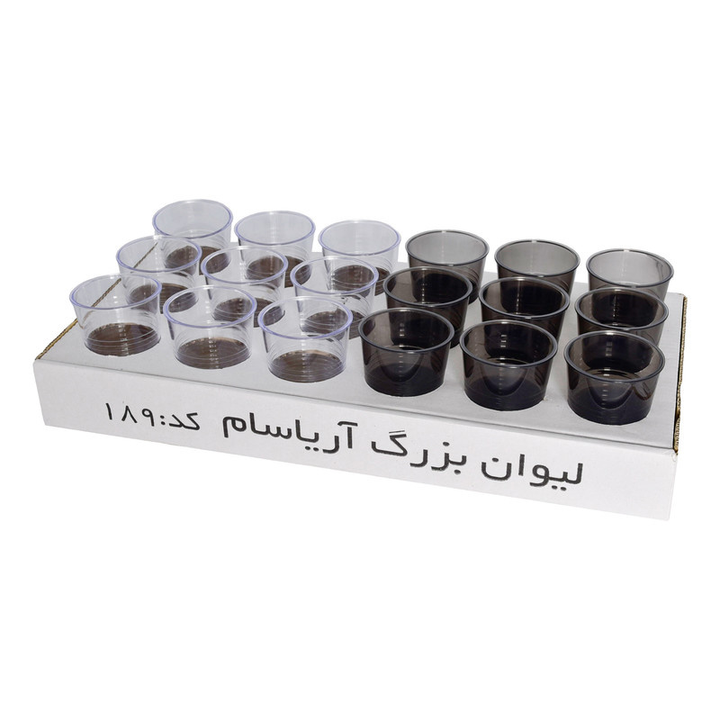لیوان یکبار مصرف آریاسام مدل خطی کد 189 مجموعه 18 عددی لیوان یکبار مصرف آریاسام مدل خطی کد 189 مجموعه 18 عددی