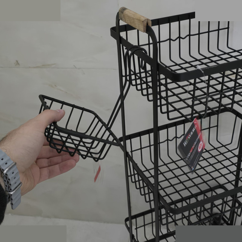 سبد سیب زمینی و پیاز فلاور مدل 3 طبقه کد 477