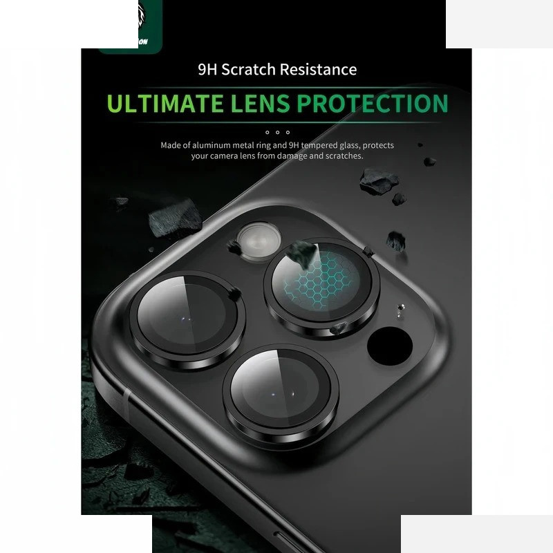 محافظ لنز دوربین گرین لاین مدل HD Plus Camera Lens مناسب برای گوشی موبایل اپل iPhone 17 Pro Max / 17 Pro محافظ لنز دوربین گرین لاین مدل HD Plus Camera Lens مناسب برای گوشی موبایل اپل iPhone 17 Pro Max / 17 Pro