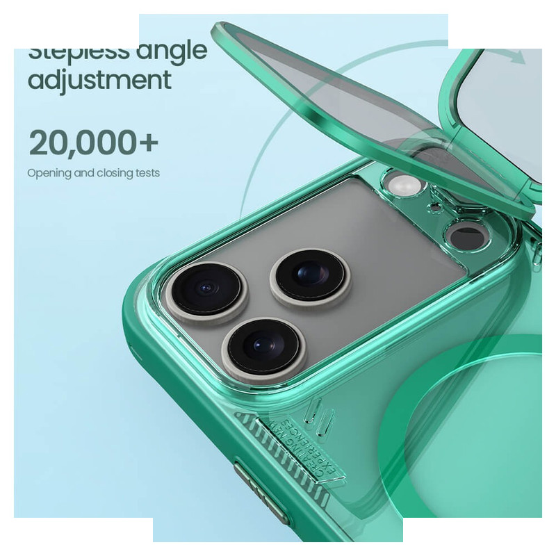 کاور نیلکین مدل Iceblade Prop Frame Transparent Lens Magnetic مناسب برای گوشی موبایل اپل iPhone 17 Pro کاور نیلکین مدل Iceblade Prop Frame Transparent Lens Magnetic مناسب برای گوشی موبایل اپل iPhone 17 Pro