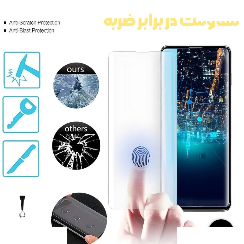 حافظ صفحه نمایش شیشه ای ال کا جی مدل UV-GLASS مناسب برای گوشی موبایل شیائومی Redmi Note 15 حافظ صفحه نمایش شیشه ای ال کا جی مدل UV-GLASS مناسب برای گوشی موبایل شیائومی Redmi Note 15