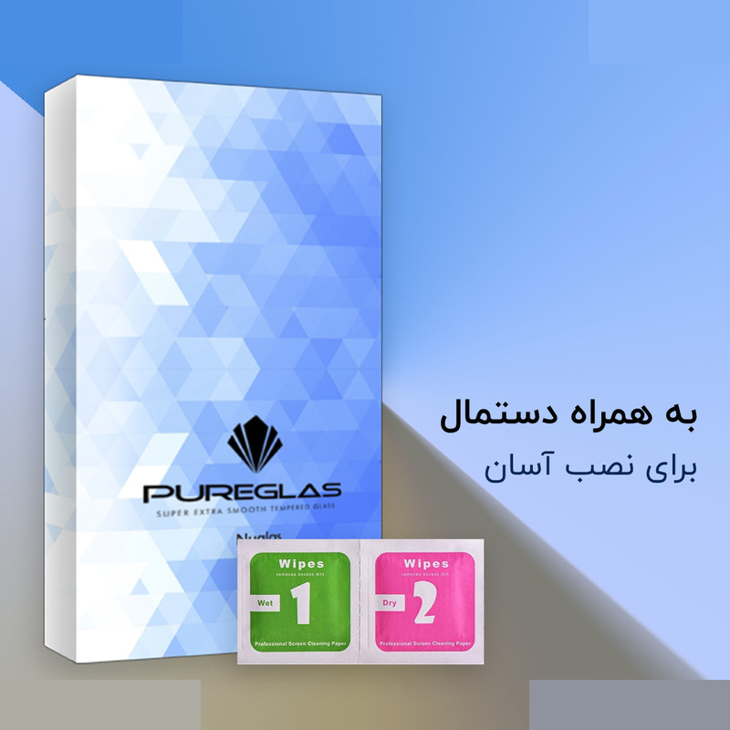 محافظ صفحه نمایش پیور گلس مدل NuGlas Antistatic مناسب برای گوشی موبایل جی پلاس Q20 محافظ صفحه نمایش پیور گلس مدل NuGlas Antistatic مناسب برای گوشی موبایل جی پلاس Q20