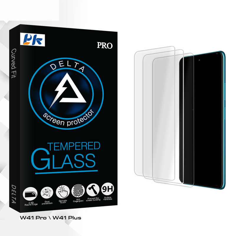 محافظ صفحه نمایش شیشه ای پی کی مدل Delta Glass MIX مناسب برای گوشی موبایل ال جی W41 Pro \ W41 Plus بسته سه عددی محافظ صفحه نمایش شیشه ای پی کی مدل Delta Glass MIX مناسب برای گوشی موبایل ال جی W41 Pro \ W41 Plus بسته سه عددی