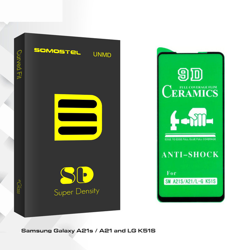 محافظ صفحه نمایش سرامیکی سوماستل مدل Sd Glass مناسب برای گوشی موبایل سامسونگ Galaxy A21s / A21 / ال جی K51S محافظ صفحه نمایش سرامیکی سوماستل مدل Sd Glass مناسب برای گوشی موبایل سامسونگ Galaxy A21s / A21 / ال جی K51S