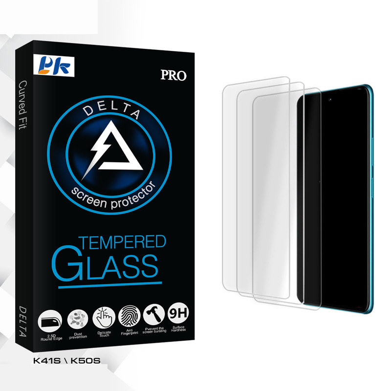 محافظ صفحه نمایش شیشه ای پی کی مدل Delta Glass MIX مناسب برای گوشی موبایل ال جی K41S \ K50S بسته سه عددی محافظ صفحه نمایش شیشه ای پی کی مدل Delta Glass MIX مناسب برای گوشی موبایل ال جی K41S \ K50S بسته سه عددی