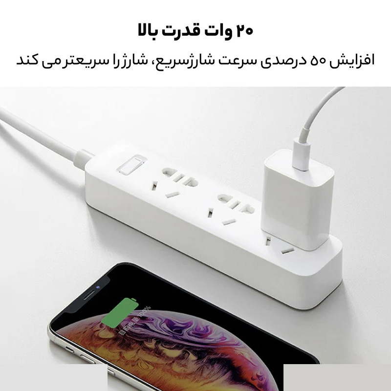 شارژر دیواری شیائومی مدل AD201 شارژر دیواری شیائومی مدل AD201