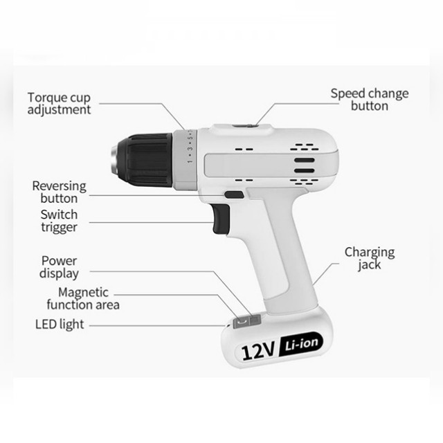 دریل پیچ گوشتی شارژی مدل MSID 1202-01 دریل پیچ گوشتی شارژی مدل MSID 1202-01