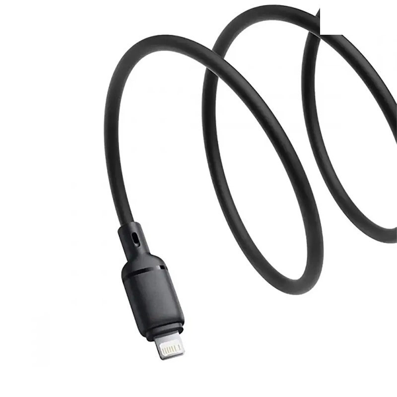 کابل تبدیل USB به لایتنینگ بیسوس مدل Silky Series 2.4A طول 1 متر کابل تبدیل USB به لایتنینگ بیسوس مدل Silky Series 2.4A طول 1 متر