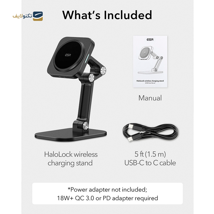 gallery- پایه نگهدارنده و شارژر بی سیم ای اِس آر مدل HaloLock AWCS With MagSafe-gallery-3-TLP-4320_f1fec47e-b4ff-4645-bee1-06d8b46b924b.png