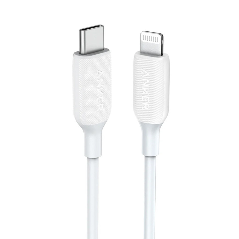 کابل تبدیل USB-C به لایتنینگ انکر مدل Power Line III A8831 طول 0.3 متر کابل تبدیل USB-C به لایتنینگ انکر مدل Power Line III A8831 طول 0.3 متر