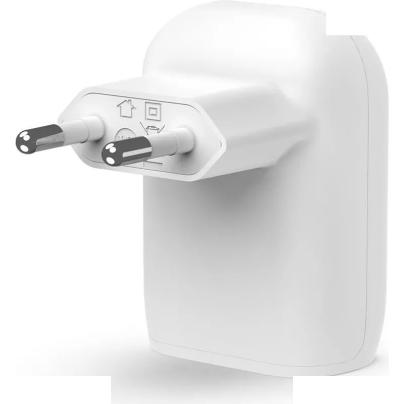شارژر دیواری بلکین مدل WCA005vf1MWH-B5 USB-C PD PPS به همراه کابل لایتنینگ شارژر دیواری بلکین مدل WCA005vf1MWH-B5 USB-C PD PPS به همراه کابل لایتنینگ