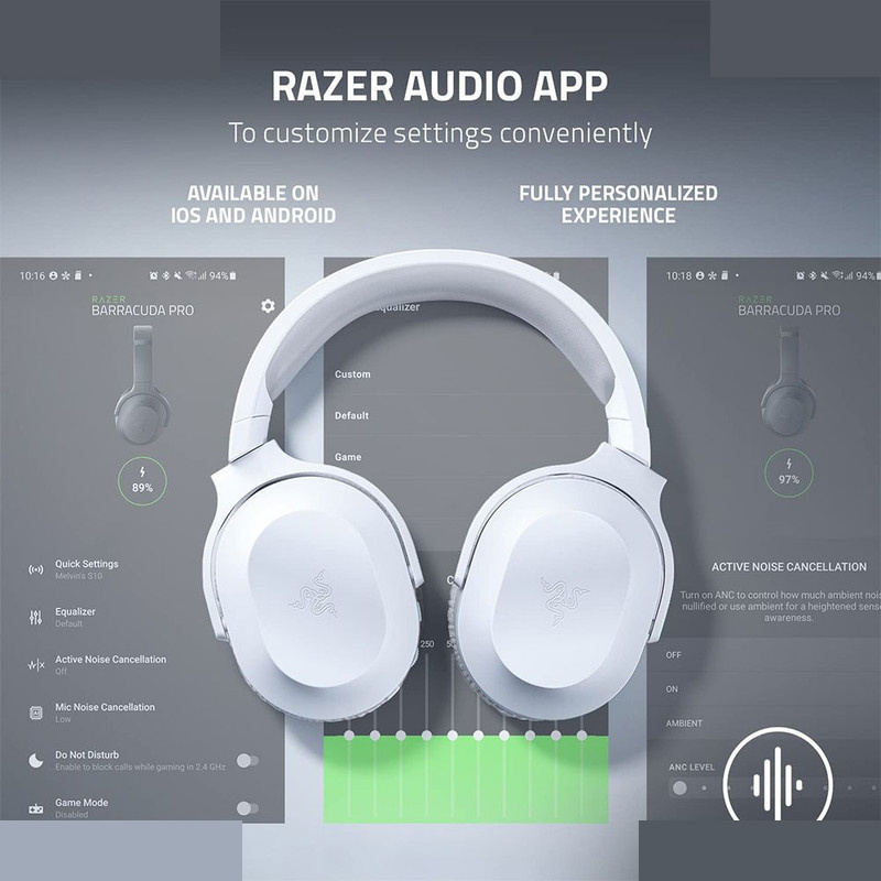 هندزفری مخصوص بازی بی سیم ریزر مدل Barracuda X 2022 Mercury Edition هندزفری مخصوص بازی بی سیم ریزر مدل Barracuda X 2022 Mercury Edition