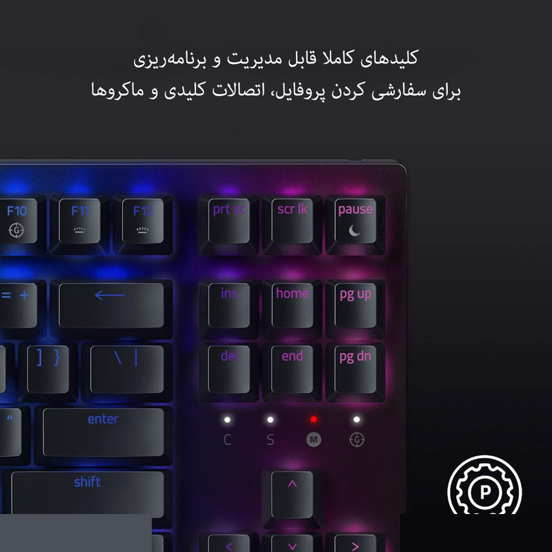 کیبورد مخصوص بازی ریزر مدل BlackWidow V3 Tenkeyless کیبورد مخصوص بازی ریزر مدل BlackWidow V3 Tenkeyless