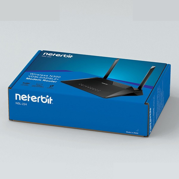 مودم روتر VDSL2/ADSL2+ نتربیت مدل NSL-224 مودم روتر VDSL2/ADSL2+ نتربیت مدل NSL-224
