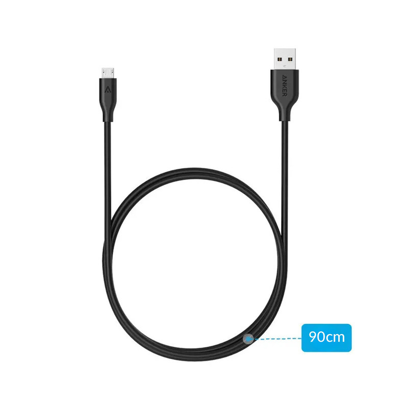 کابل تبدیل USB به microUSB انکر مدل A8132 PowerLine طول 0.9 متر کابل تبدیل USB به microUSB انکر مدل A8132 PowerLine طول 0.9 متر