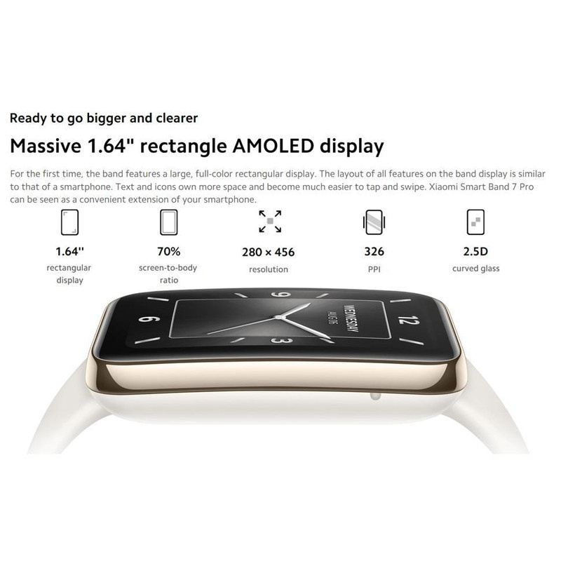 مچ بند هوشمند شیائومی مدل Smart Band 7 Pro Global Version مچ بند هوشمند شیائومی مدل Smart Band 7 Pro Global Version