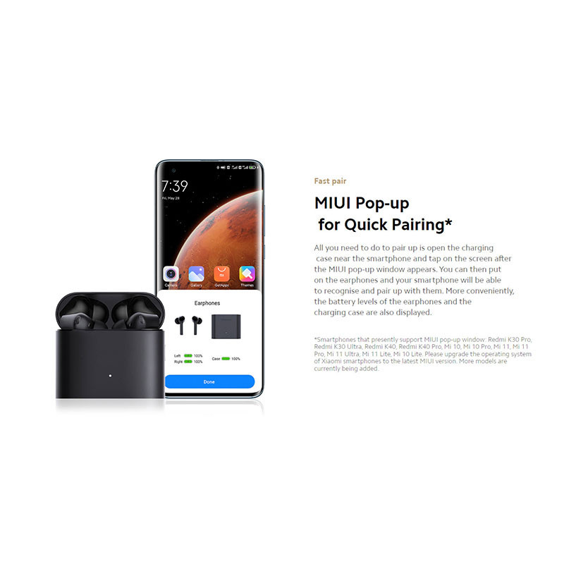هندزفری بلوتوثی شیائومی مدل Mi Earphones 2 Pro TWSEJ10WM هندزفری بلوتوثی شیائومی مدل Mi Earphones 2 Pro TWSEJ10WM