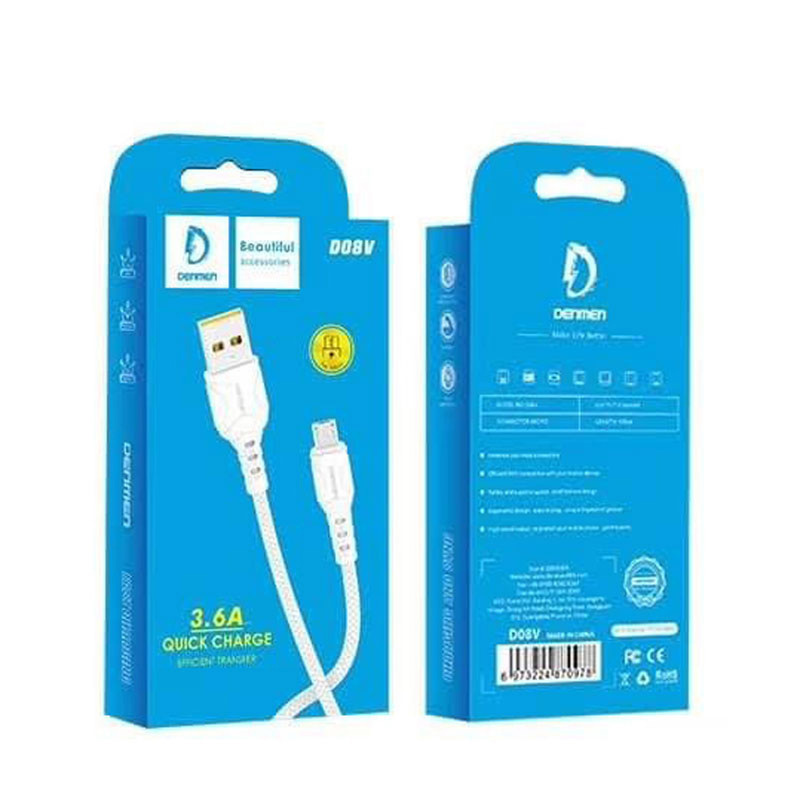 کابل تبدیل USB به microUSB دنمن مدل D08V طول 1 متر کابل تبدیل USB به microUSB دنمن مدل D08V طول 1 متر