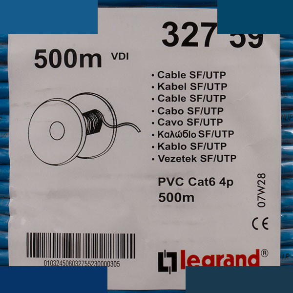 کابل شبکه Cat6 لگرند مدل PRK-CCA