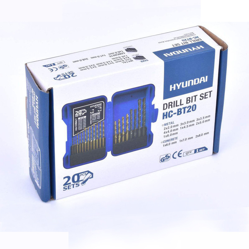 مجموعه 20 عددی مته هیوندای مدل 0HC-BT20 مجموعه 20 عددی مته هیوندای مدل 0HC-BT20