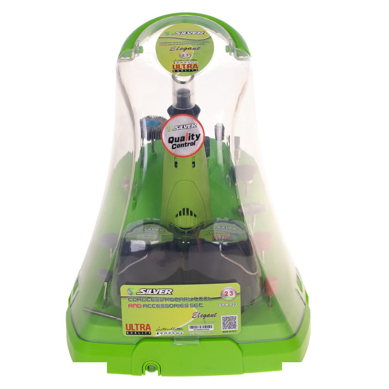 مجموعه 23 عددی فرز شارژی سیلور مدل GT-R.T23 مجموعه 23 عددی فرز شارژی سیلور مدل GT-R.T23