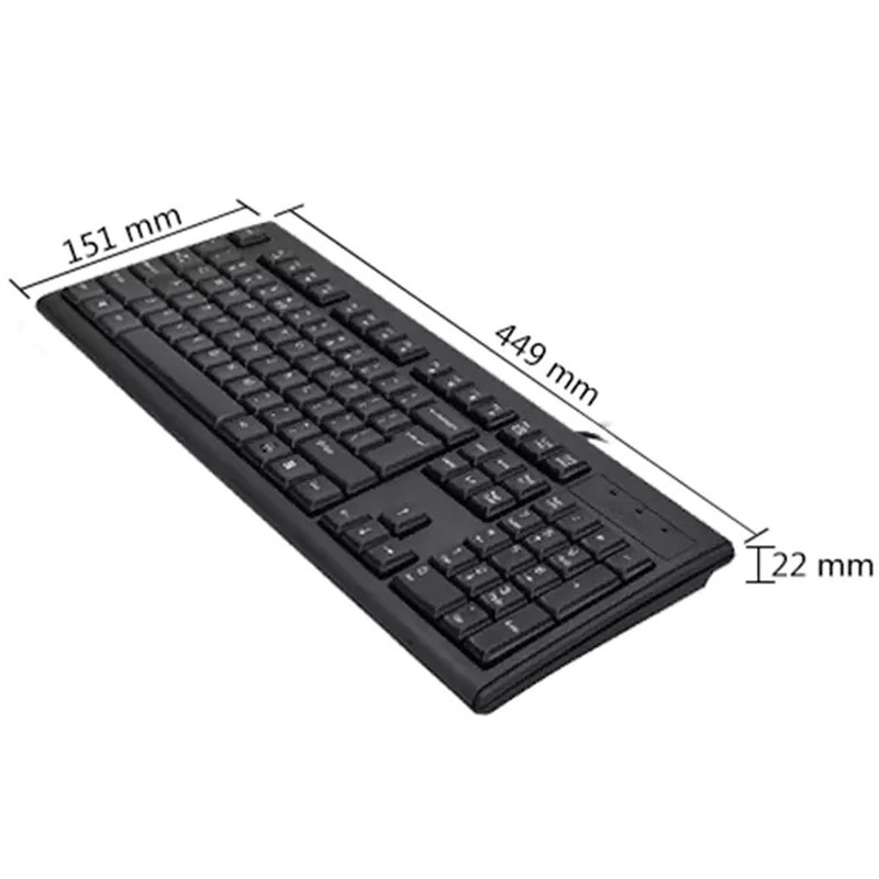 کیبورد و ماوس یوکام مدل 2860، سوئیچ ممبران، Full-size کیبورد و ماوس یوکام مدل 2860، سوئیچ ممبران، Full-size