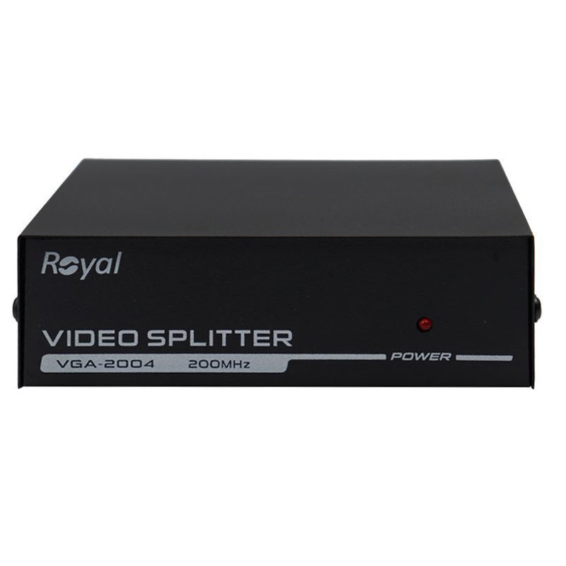 اسپلیتر 4 پورت VGA رویال مدل VGA-2004 اسپلیتر 4 پورت VGA رویال مدل VGA-2004