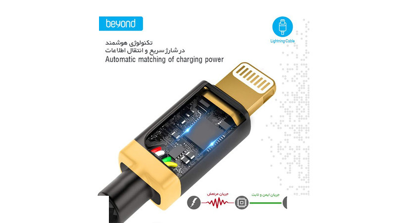 کابل تبدیل USB به لایتنینگ بیاند مدل BA-513 طول 1 متر کابل تبدیل USB به لایتنینگ بیاند مدل BA-513 طول 1 متر