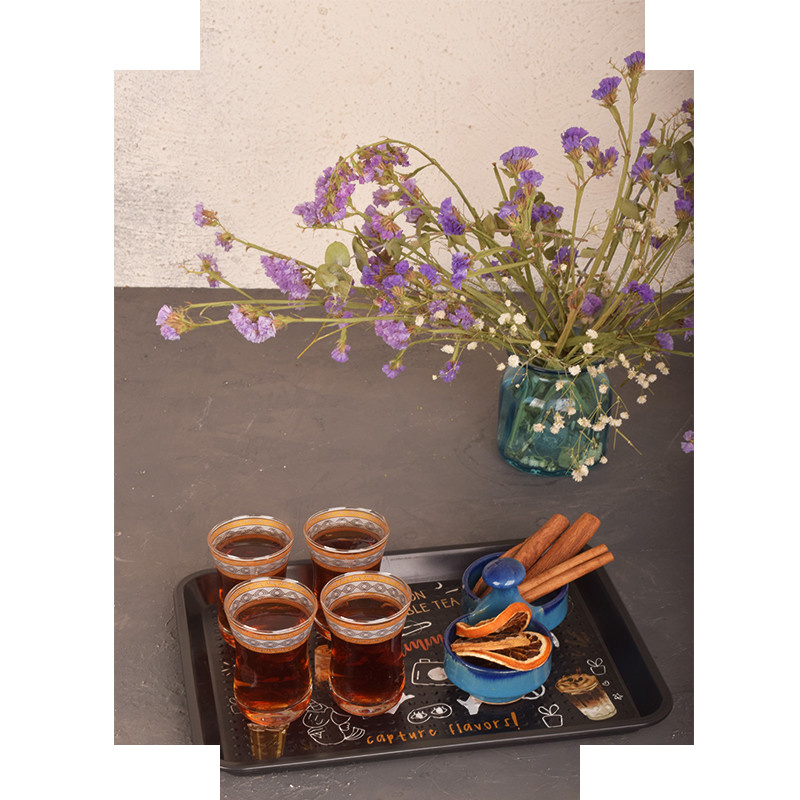 سینی بدون دسته طرح Yummy سایز 26*20 سانتی متر