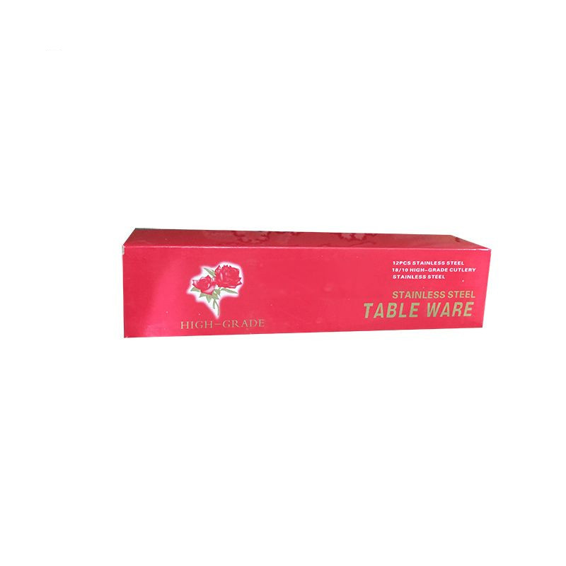 سرویس 12 پارچه قاشق و چنگال طرح گل میخک کد 1349