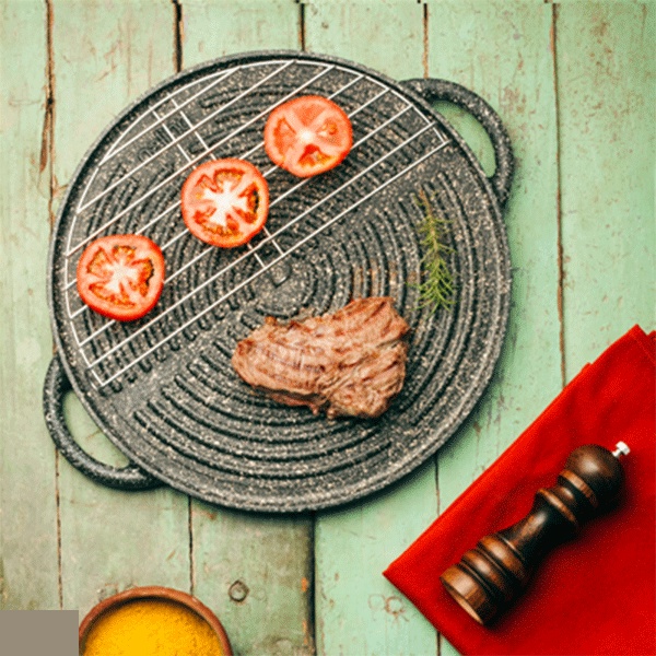 تابه گریل درب دار نالینو مدل دنیلی سایز 34 تابه گریل درب دار نالینو مدل دنیلی سایز 34
