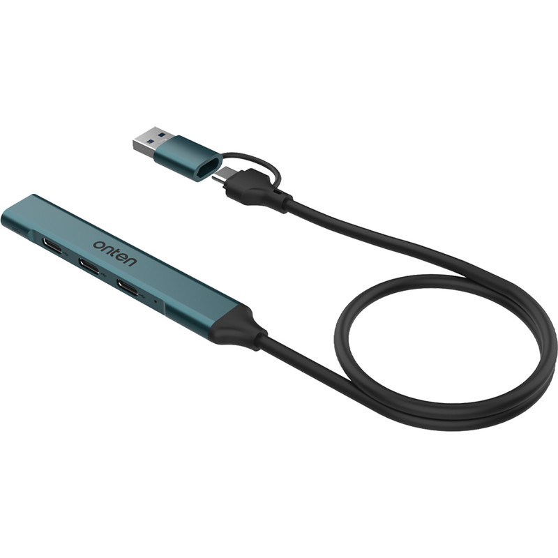هاب 4 پورت USB A 3.0 و USB-C اونتن مدل OTN-UCA9703 هاب 4 پورت USB A 3.0 و USB-C اونتن مدل OTN-UCA9703
