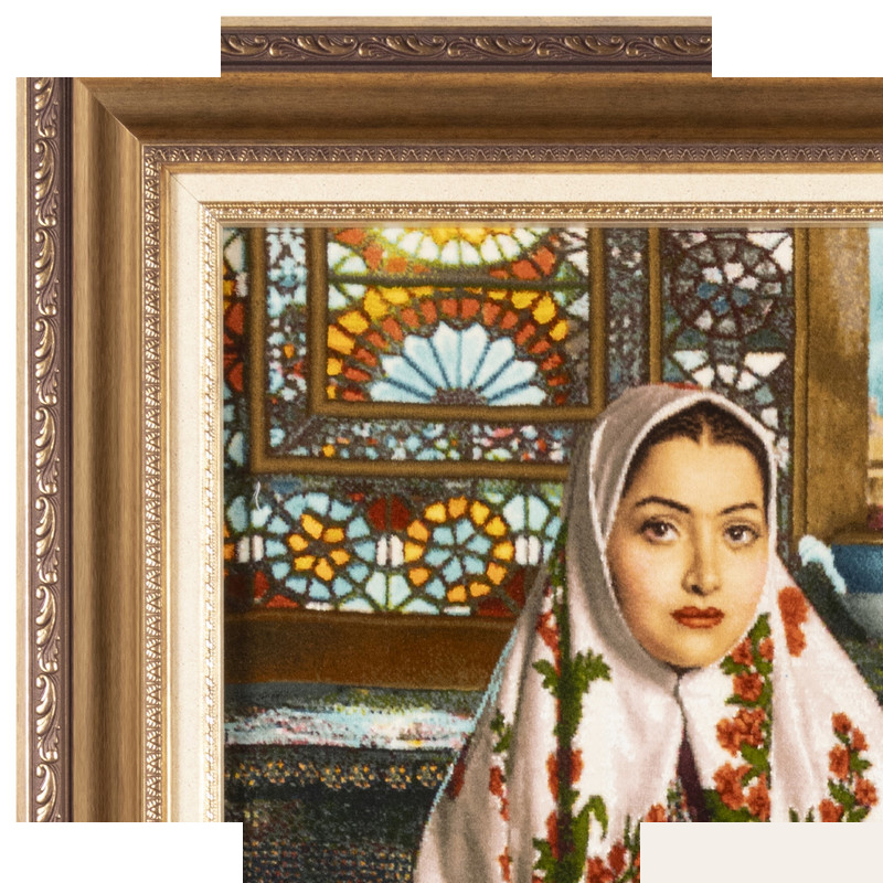تابلو فرش دست بافت سی پرشیا مدل دختر کاشان کد 903611 تابلو فرش دست بافت سی پرشیا مدل دختر کاشان کد 903611