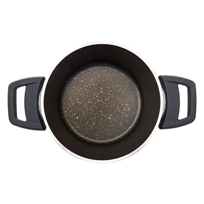 سرویس قابلمه وتابه بیوگرانیتی 13 پارچه کاراجا مدل Black Gold همراه با ابزار آشپزی سرویس قابلمه وتابه بیوگرانیتی 13 پارچه کاراجا مدل Black Gold همراه با ابزار آشپزی