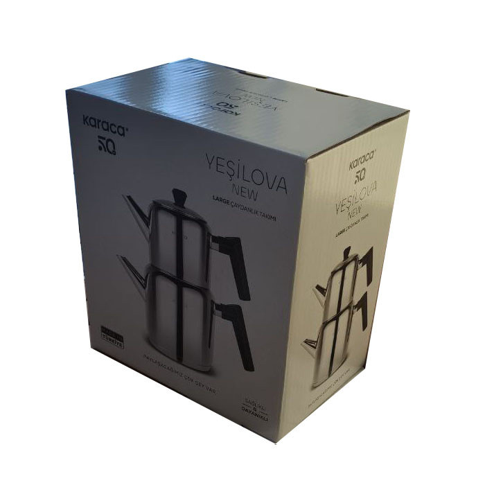 ست کتری و قوری کاراجا مدل Yesilova گنجایش کتری 2 لیتر گنجایش قوری 1 لیتر ست کتری و قوری کاراجا مدل Yesilova گنجایش کتری 2 لیتر گنجایش قوری 1 لیتر