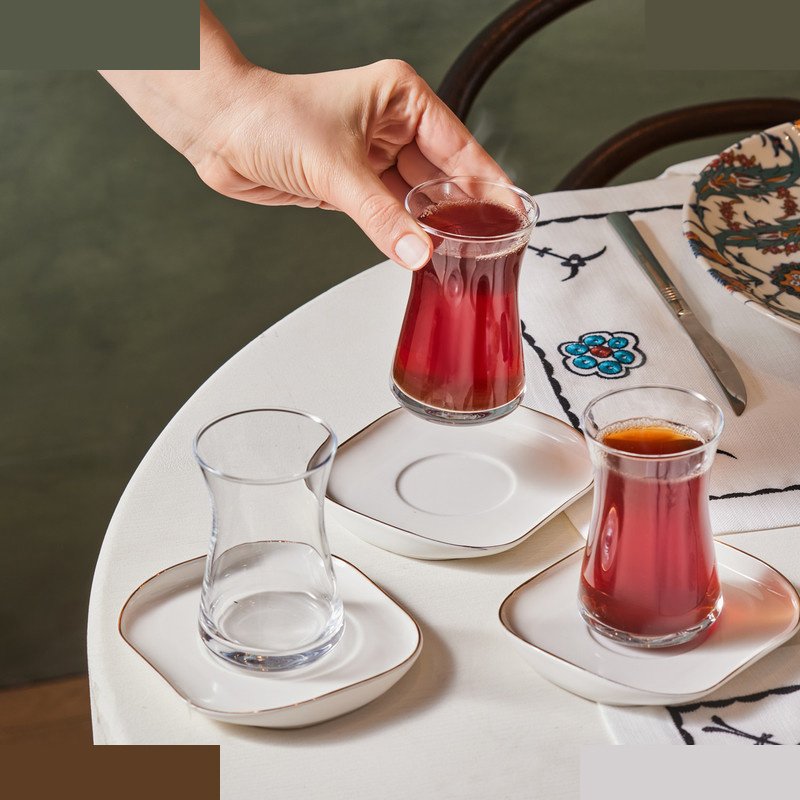 سرویس چای خوری 12 پارچه کاراجا مدل Streamline Plato سرویس چای خوری 12 پارچه کاراجا مدل Streamline Plato