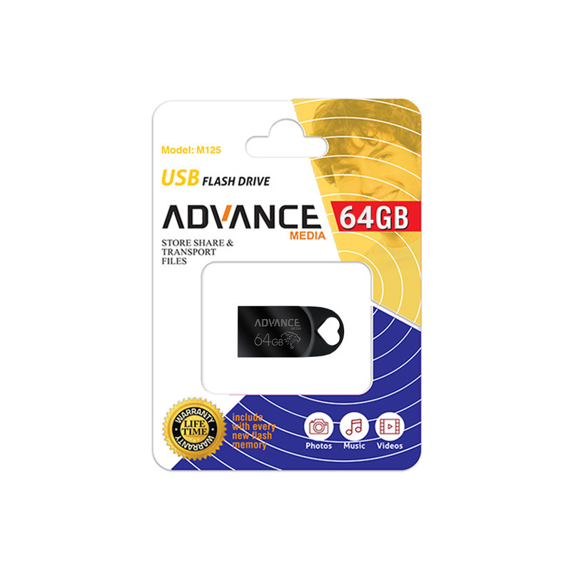 فلش مموری ادونس مدل M-125 ظرفیت 64 گیگابایت با رابط USB فلش مموری ادونس مدل M-125 ظرفیت 64 گیگابایت با رابط USB
