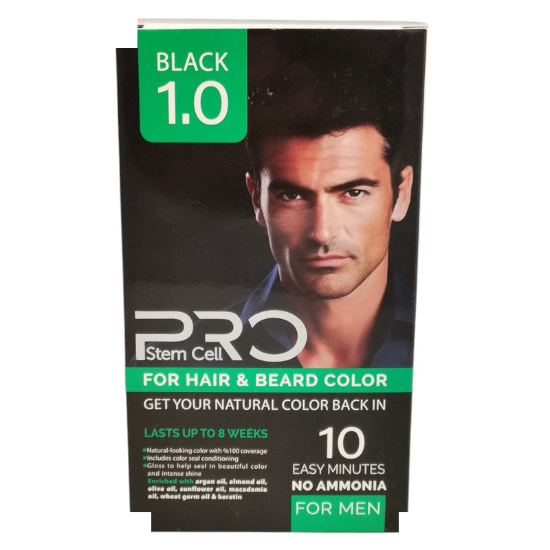 کیت رنگ مو پرو استم سل شماره 1 حجم 100 میلی لیتر رنگ مشکی کیت رنگ مو پرو استم سل شماره 1 حجم 100 میلی لیتر رنگ مشکی